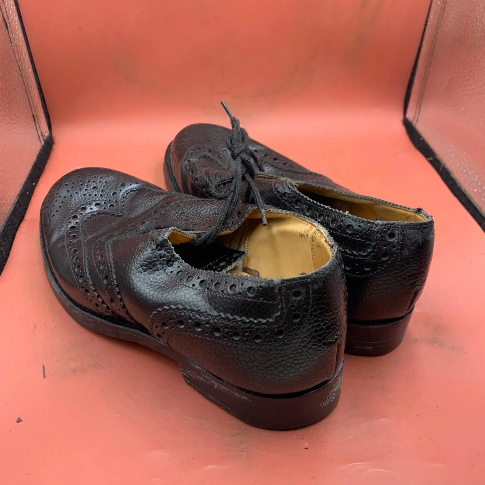 Genuine British Army Scottish Highland Regiment Dress Shoes Brogues - Size UK 6L