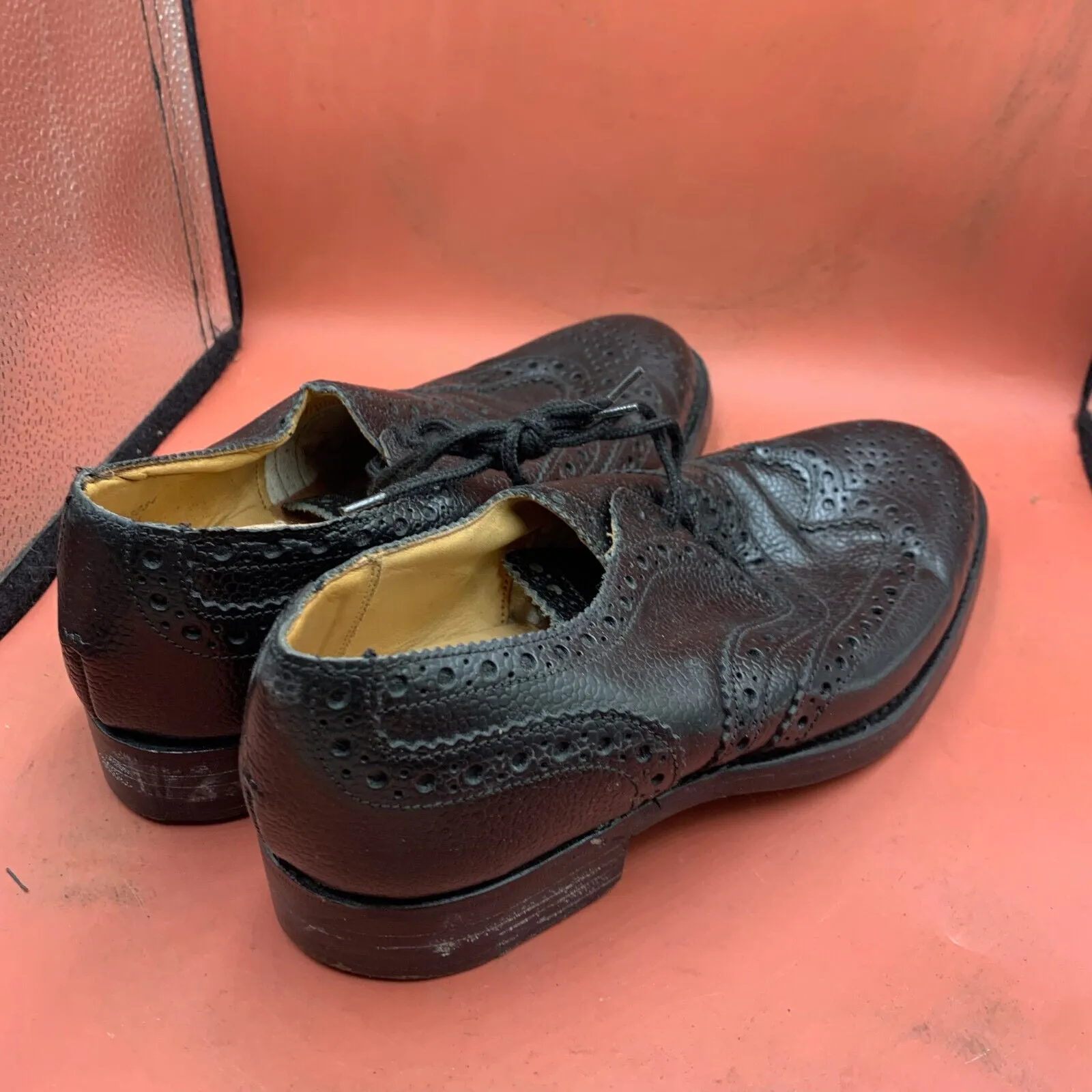 Genuine British Army Scottish Highland Regiment Dress Shoes Brogues - Size UK 6L