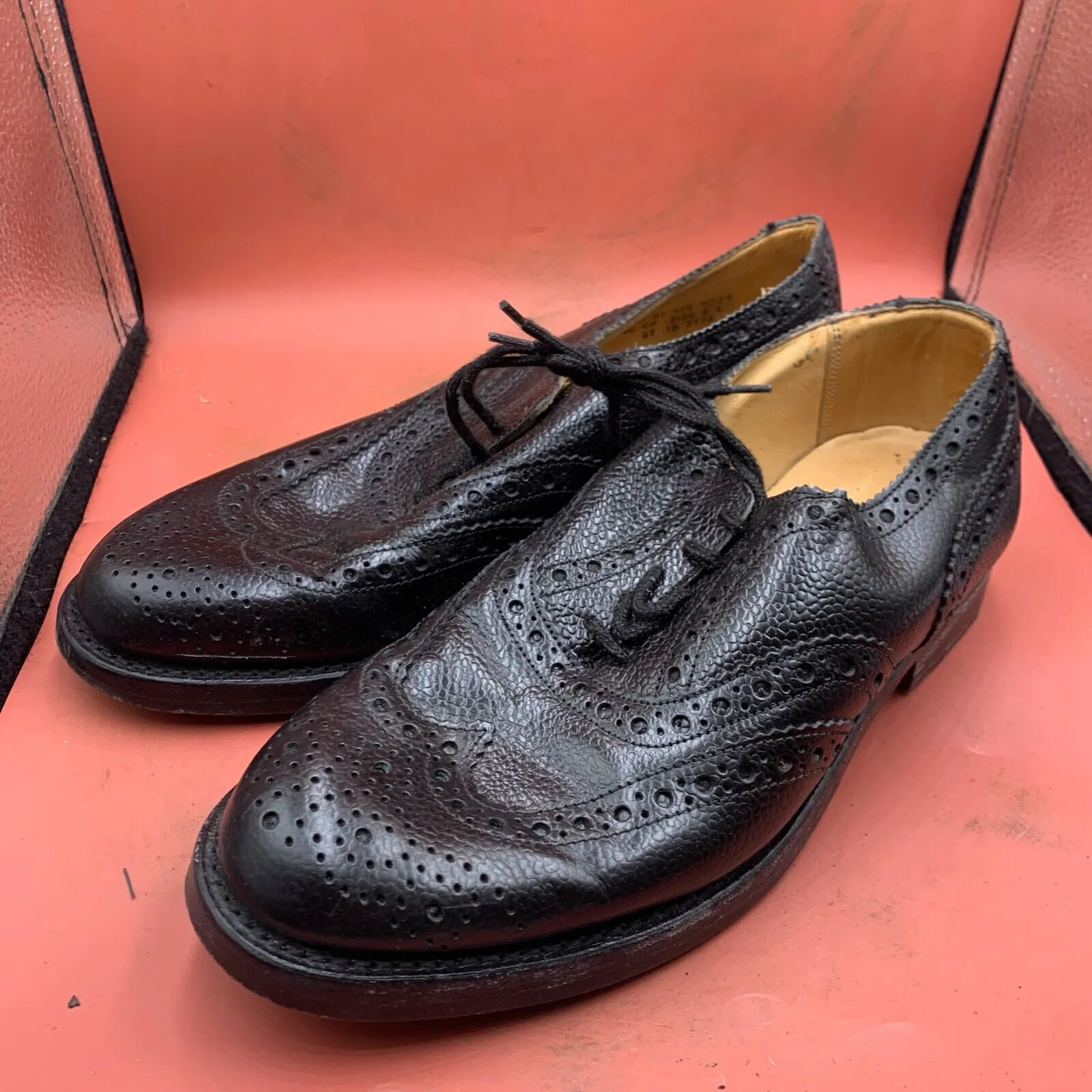 Genuine British Army Scottish Highland Regiment Dress Shoes Brogues - Size UK 6L