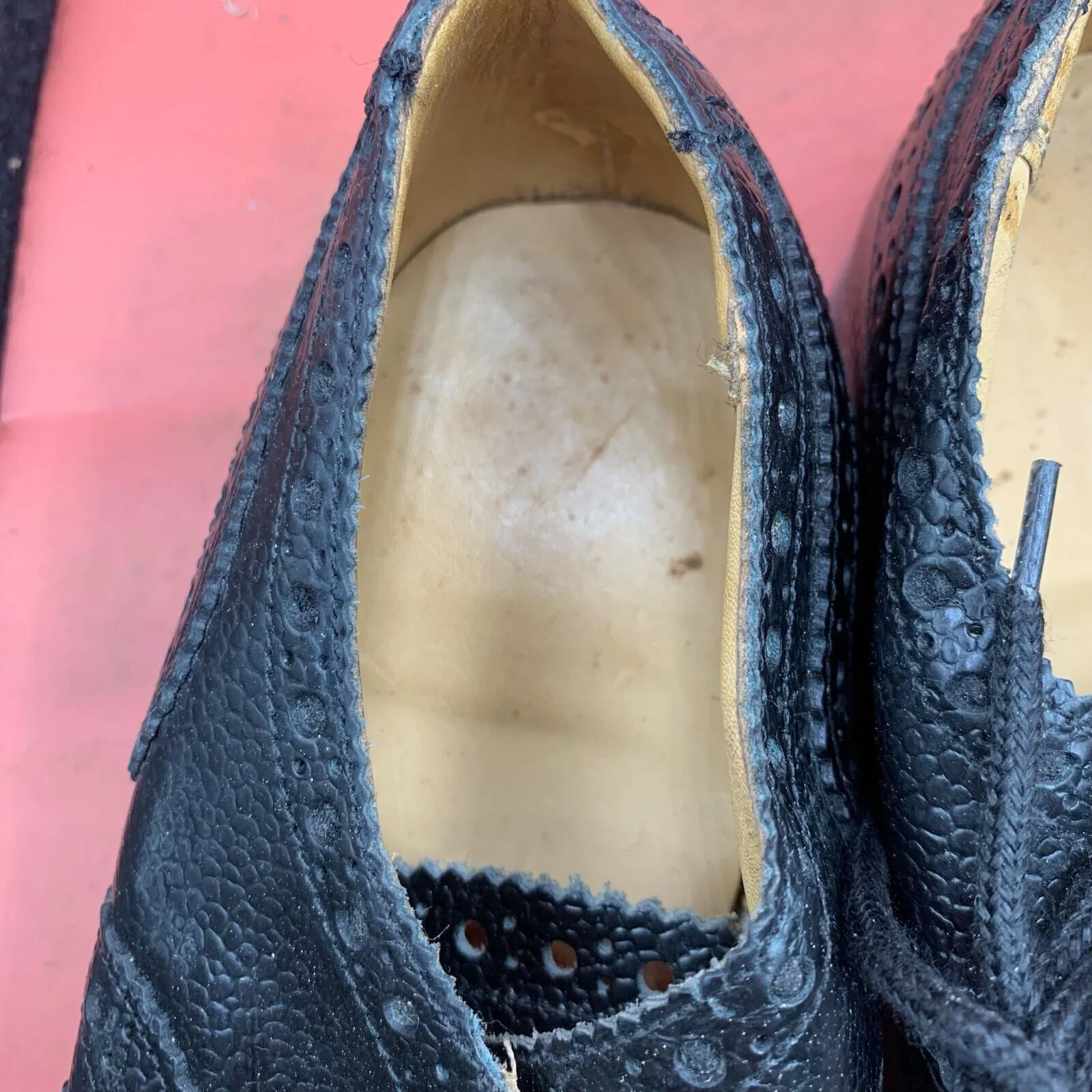 Genuine British Army Scottish Highland Regiment Dress Shoes Brogues - Size UK 6L