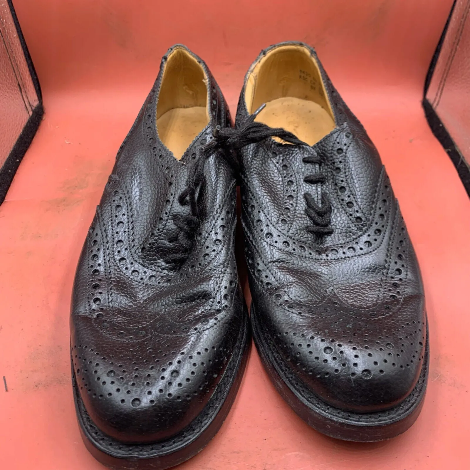 Genuine British Army Scottish Highland Regiment Dress Shoes Brogues - Size UK 6L