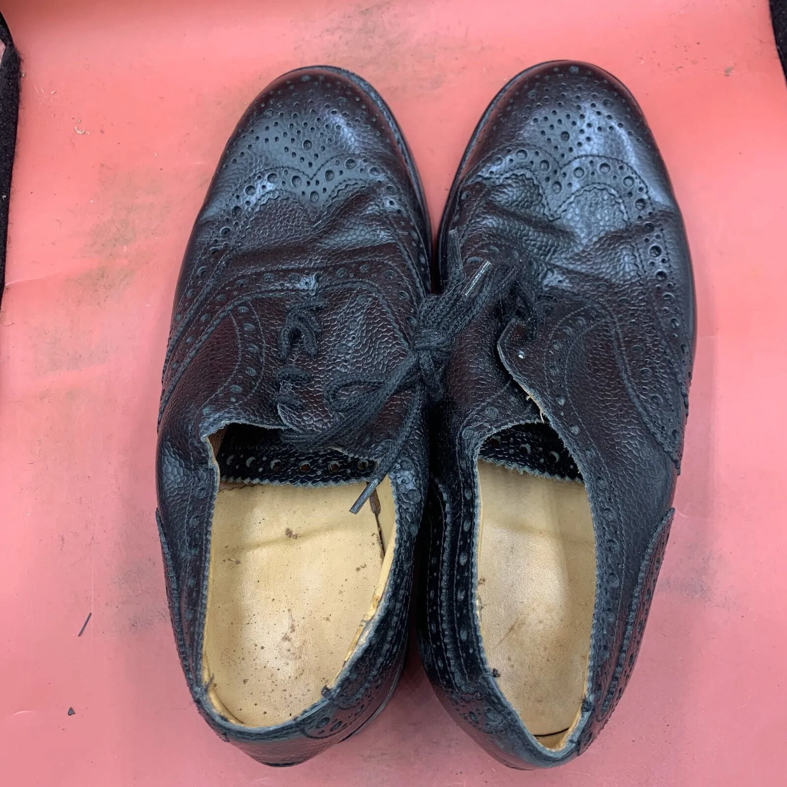 Genuine British Army Scottish Highland Regiment Dress Shoes Brogues - Size UK 6L