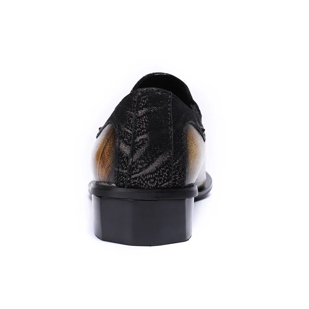 Genuine Leather Pointed Toe Men Dress Shoes