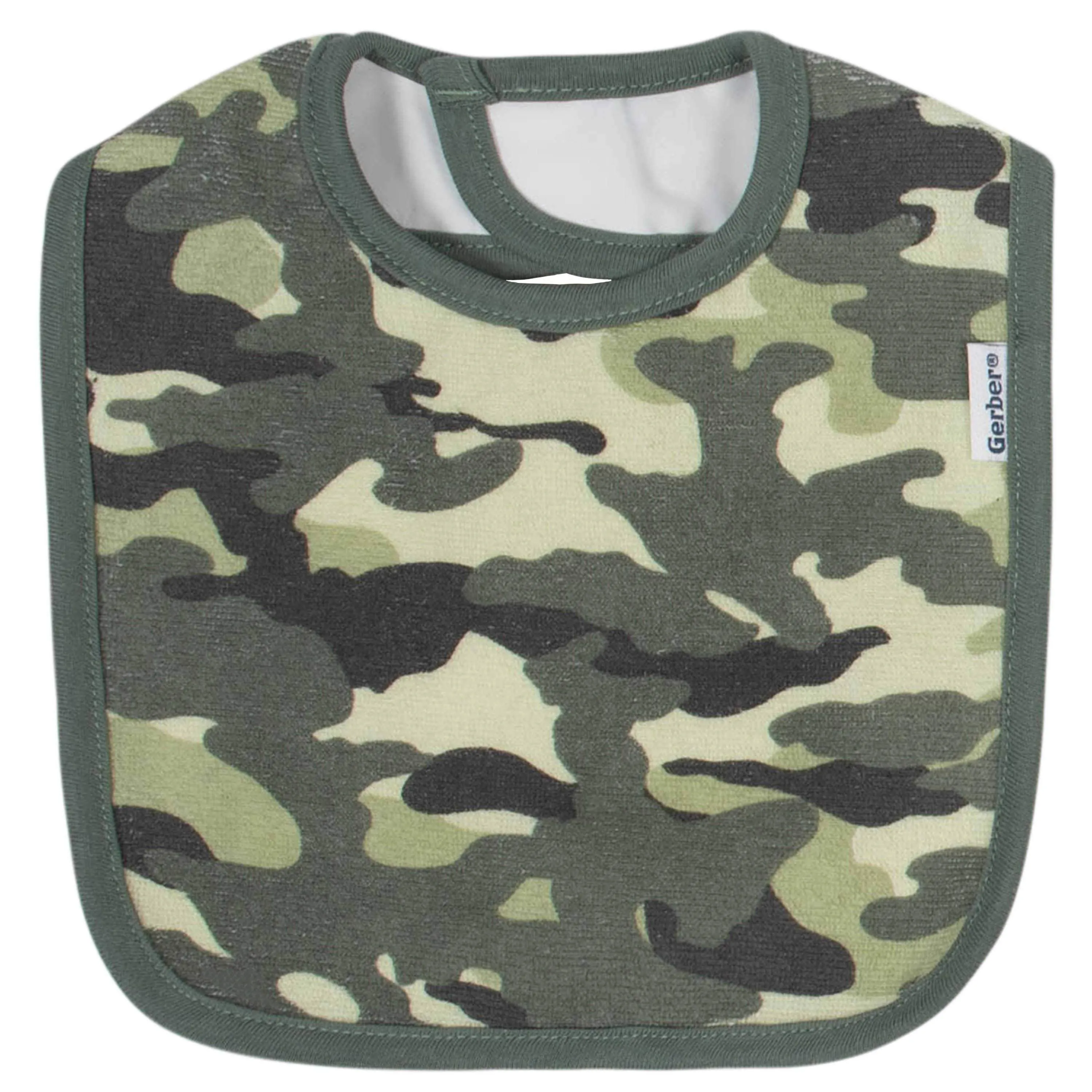 Gerber® 3-Pack Baby Boys Tiger Terry Bibs