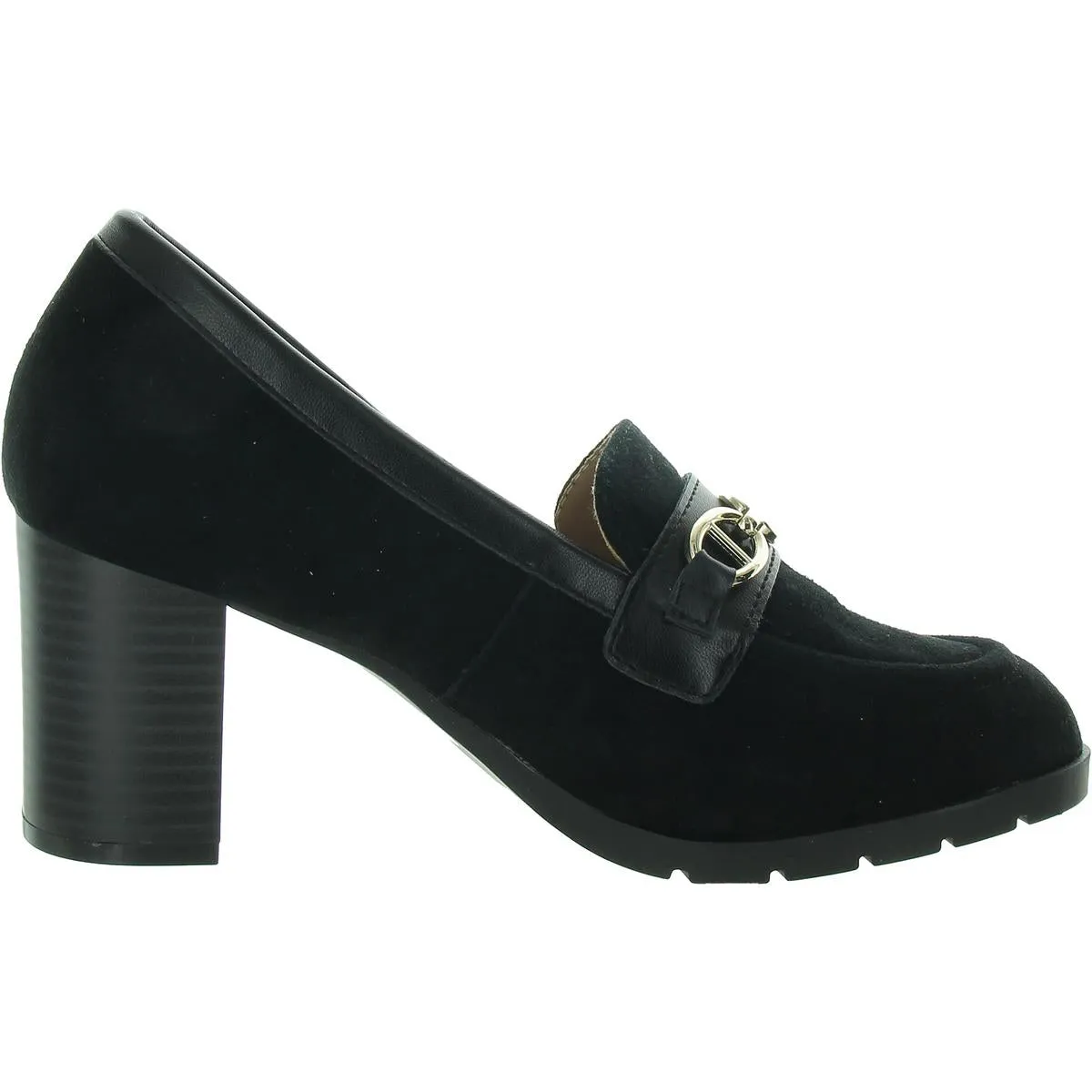 Giani Bernini Womens Patsiee Faux Suede Loafer Block Heels