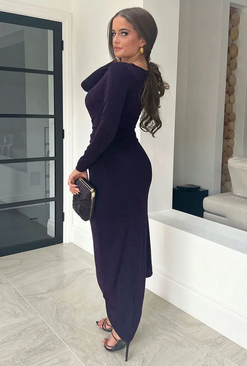 GIRL IN MIND NINA PLUNGE MAXI DRESS