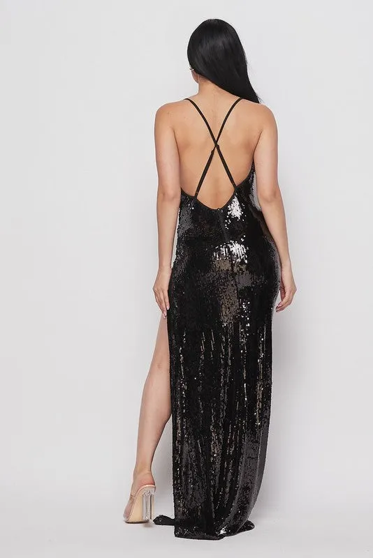 GLAMOR MAXI DRESS - HOEA41876