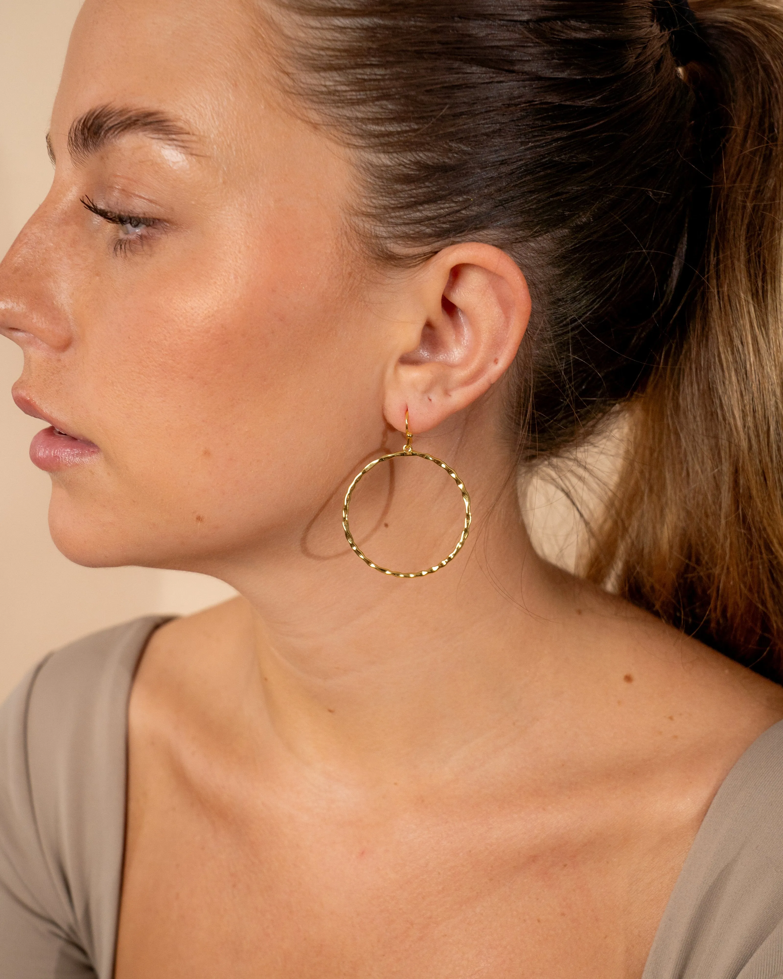 Gold and Silver Dangle Earrings