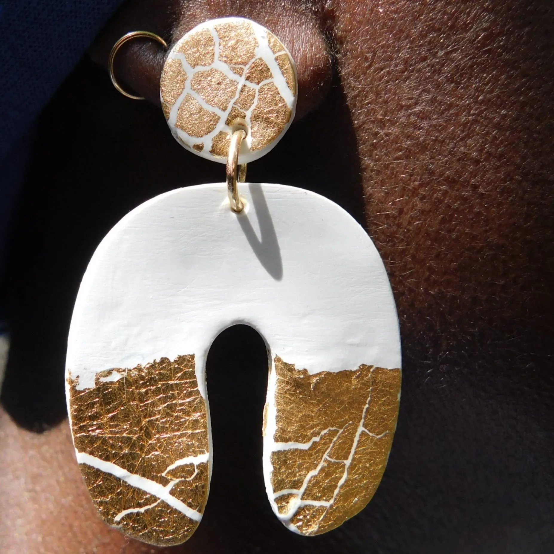 Gold Dust Woman statement earrings