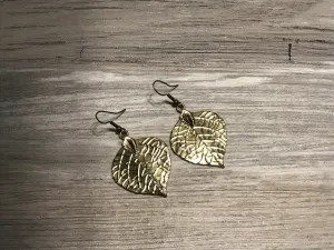 Gold Leaf Dangle Large