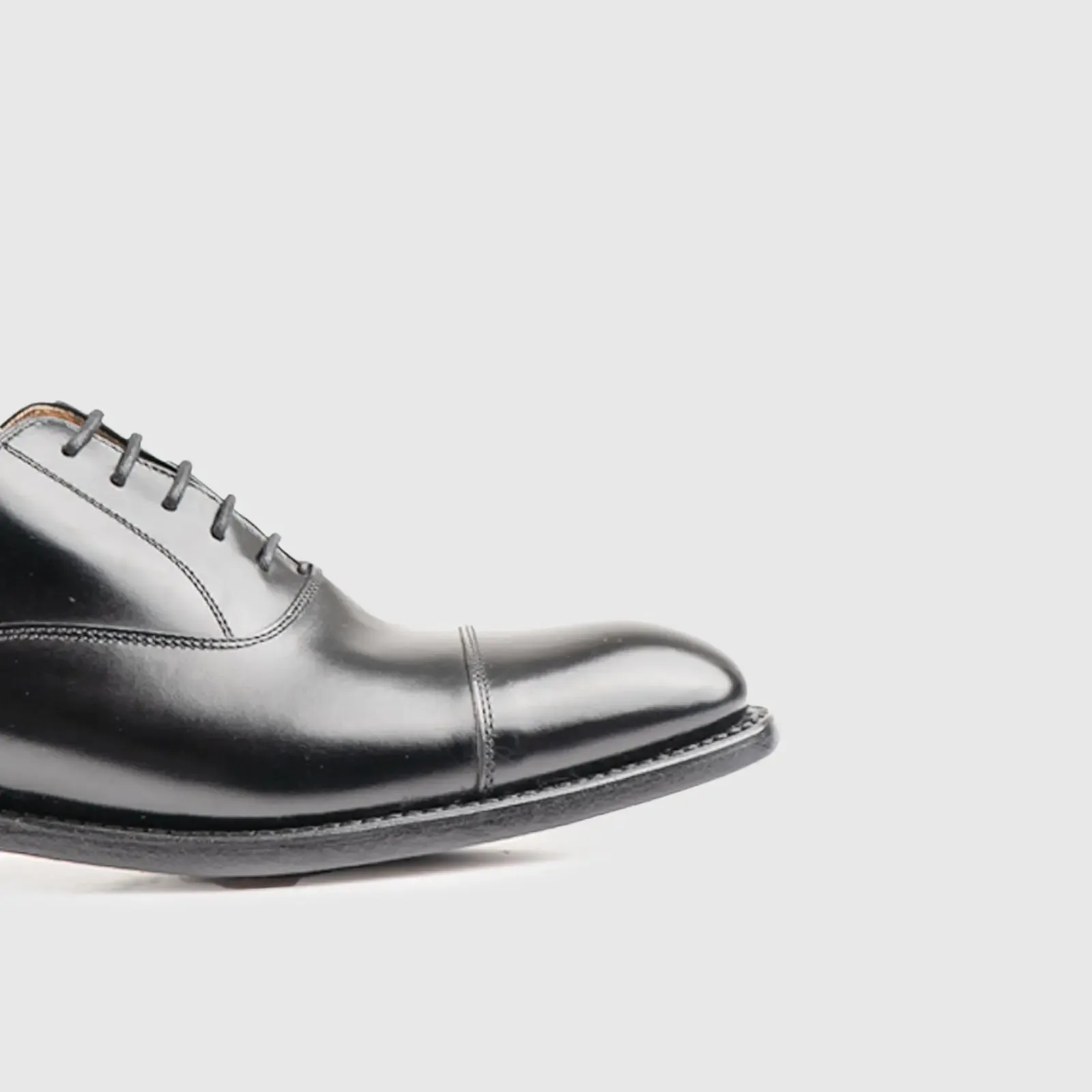 Goodyear Welt Straight Cap Oxford 5217 Black