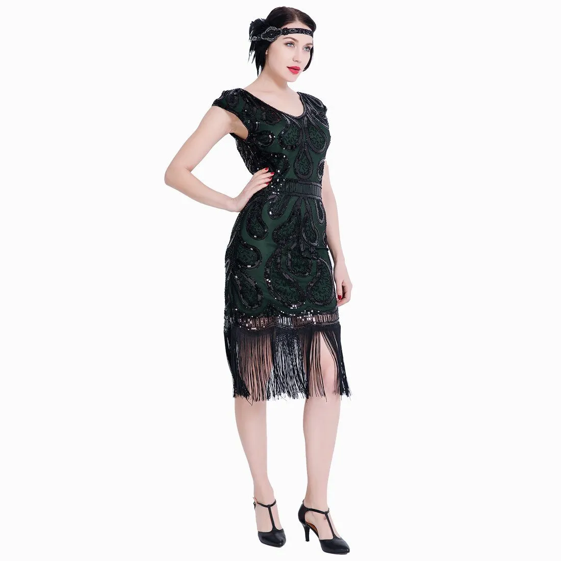 Great Gatsby Dresses 20's Themed Party Art Deco Charleston Wedding Guest|JaosWish