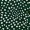 Green Spotty Ruched Cuff Wrap Dress