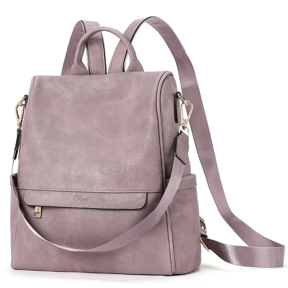 Greene Multi-Purpose Carry Way Vegan Leather Backpack Purse For Women | Two-Toned Vintage