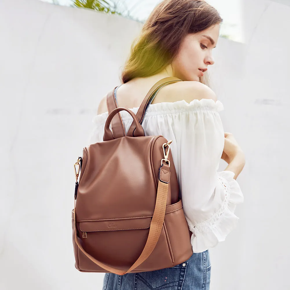 Greene Multi-Purpose Carry Way Vegan Leather Backpack Purse For Women | Two-Toned Vintage