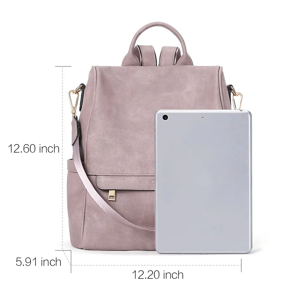 Greene Multi-Purpose Carry Way Vegan Leather Backpack Purse For Women | Two-Toned Vintage