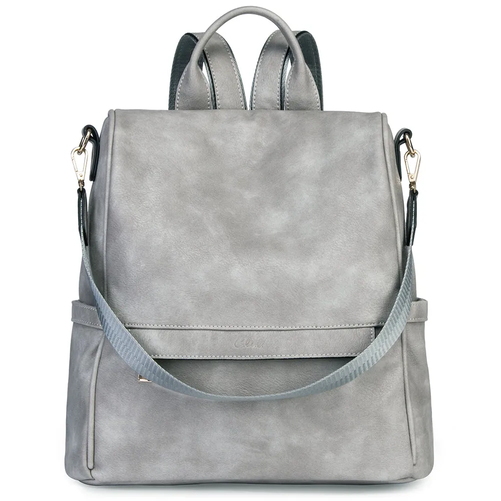 Greene Multi-Purpose Carry Way Vegan Leather Backpack Purse For Women | Two-Toned Vintage