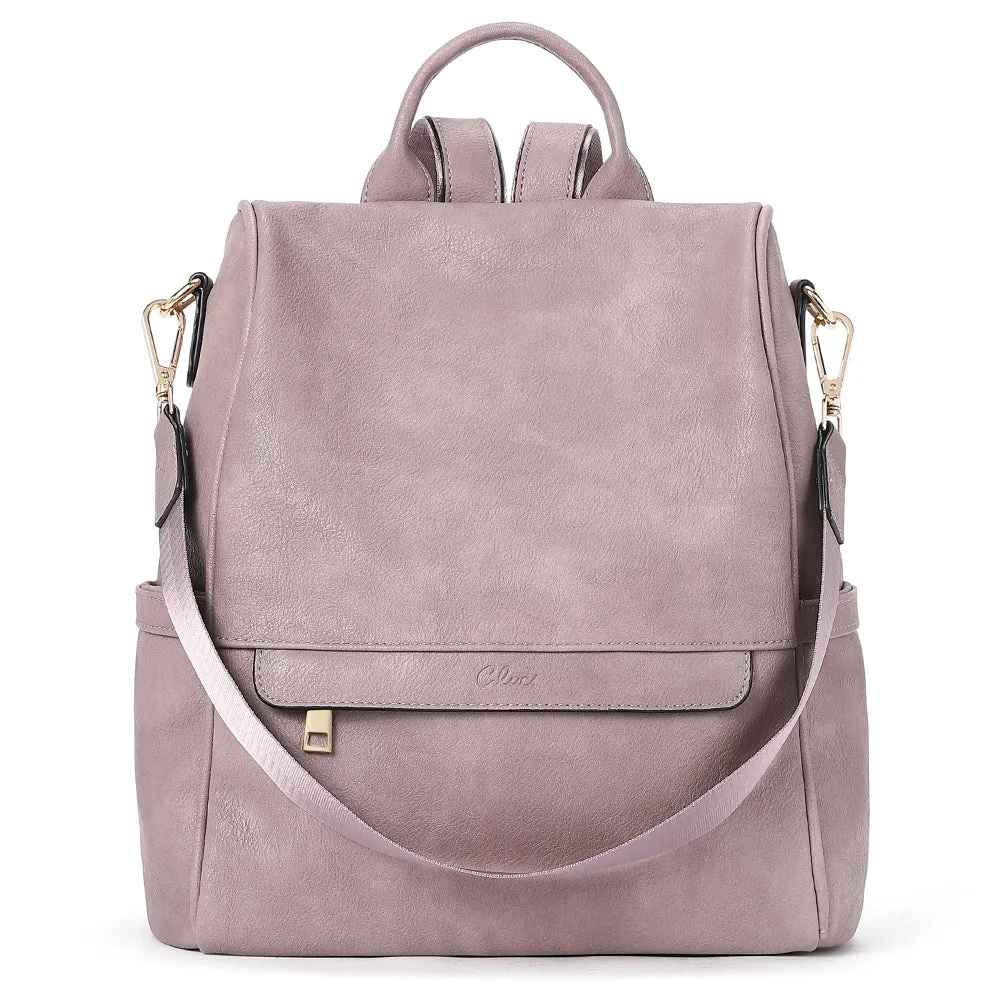 Greene Multi-Purpose Carry Way Vegan Leather Backpack Purse For Women | Two-Toned Vintage