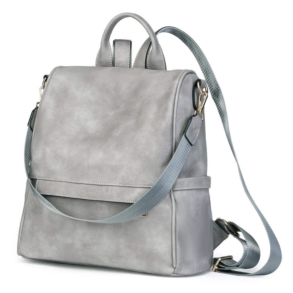 Greene Multi-Purpose Carry Way Vegan Leather Backpack Purse For Women | Two-Toned Vintage