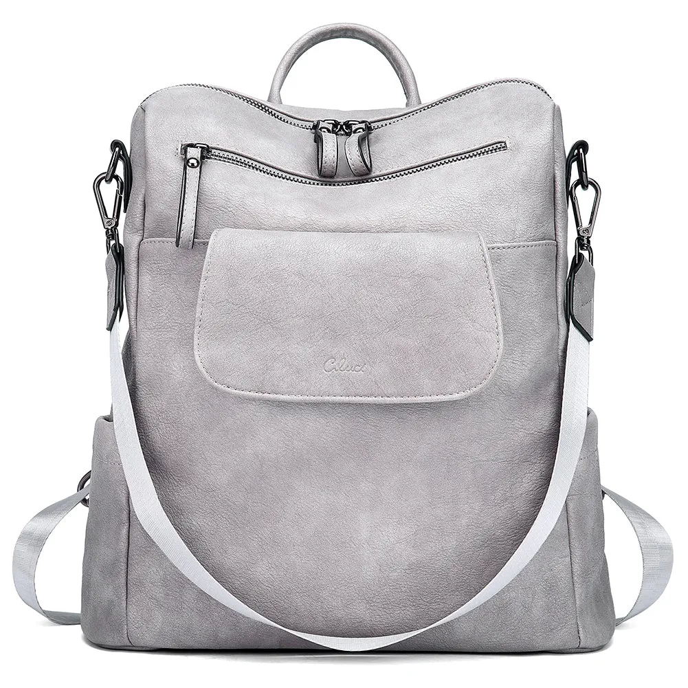 Greene Vegan Leather Travel Backpack Switchable Shoulder Bag