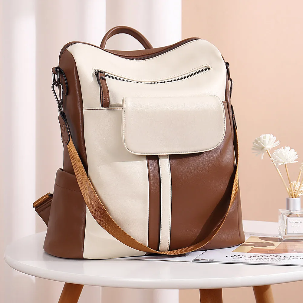 Greene Vegan Leather Travel Backpack Switchable Shoulder Bag