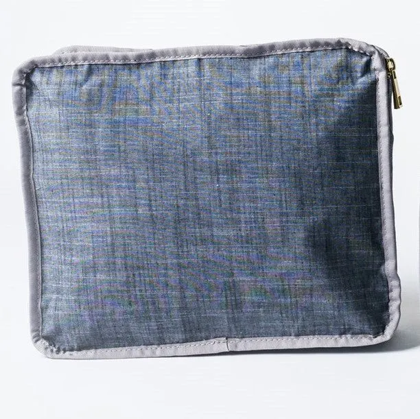 Grey Chambray Packing Cube Stacking Set