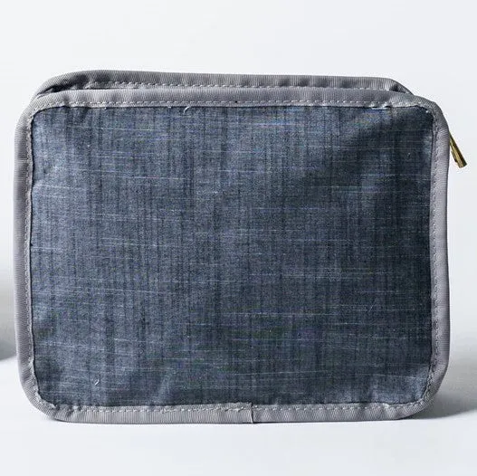 Grey Chambray Packing Cube Stacking Set