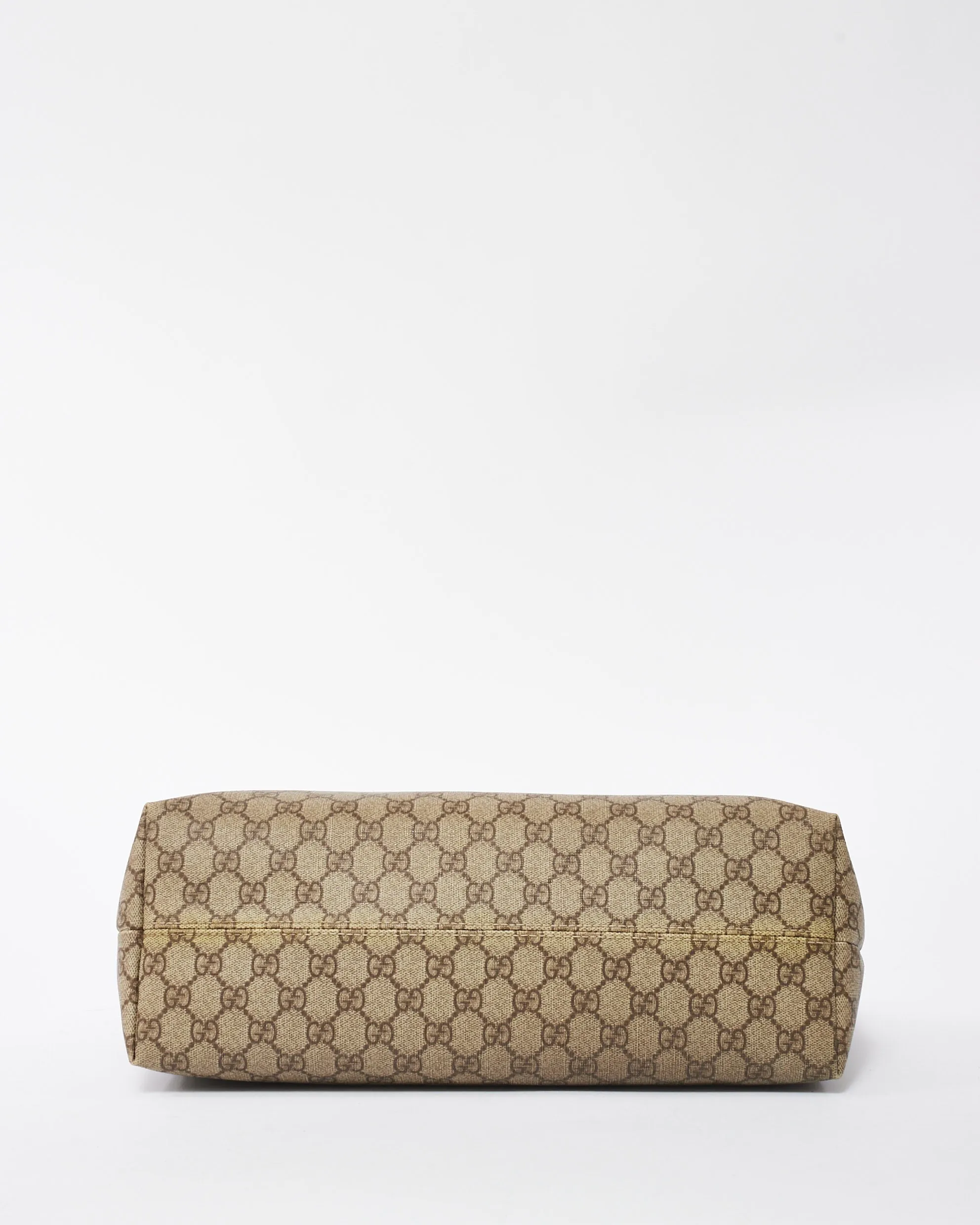 Gucci Brown Monogram GG Supreme Coated Canvas Shopping Tote