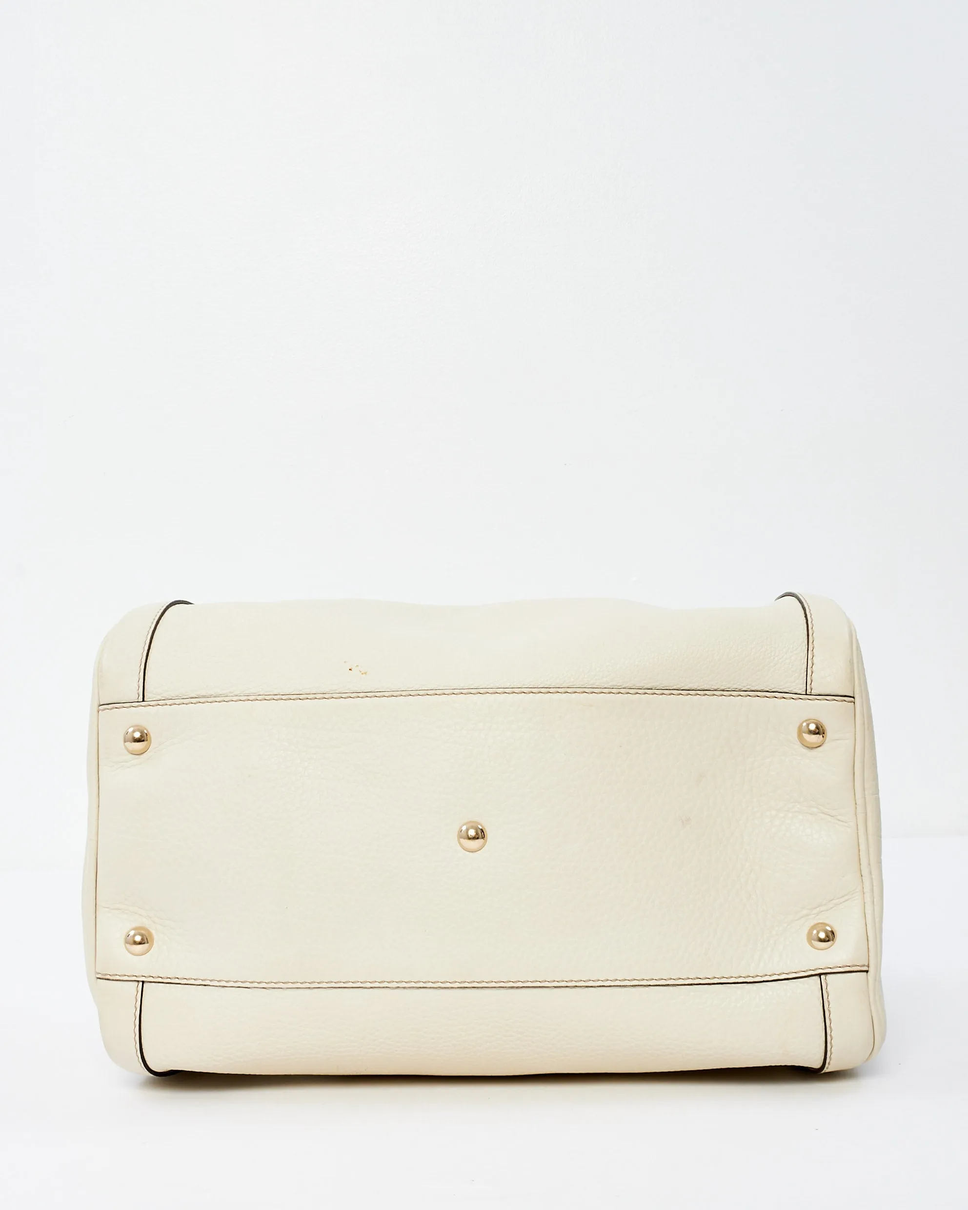 Gucci Off-White Leather Soho Boston Bag