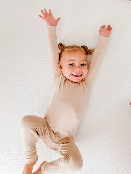 Gunamuna Convertible Romper Footie - Blush