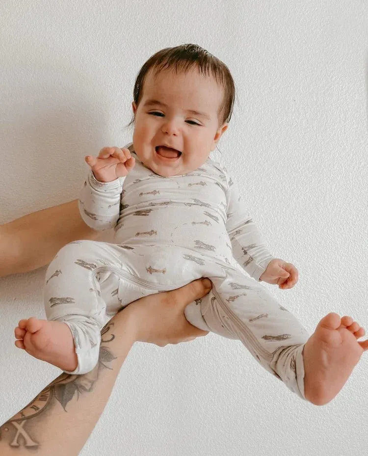 Gunamuna Convertible Romper Footie - Flight