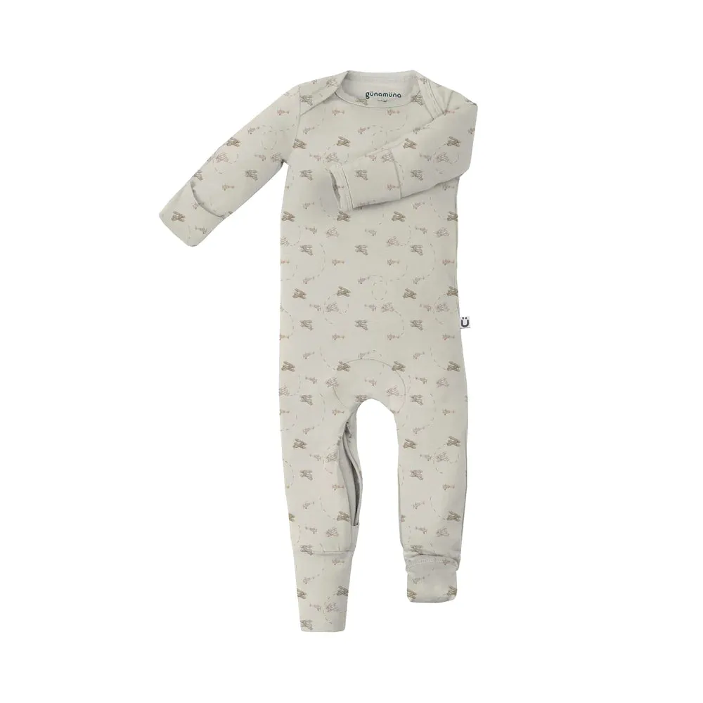 Gunamuna Convertible Romper Footie - Flight