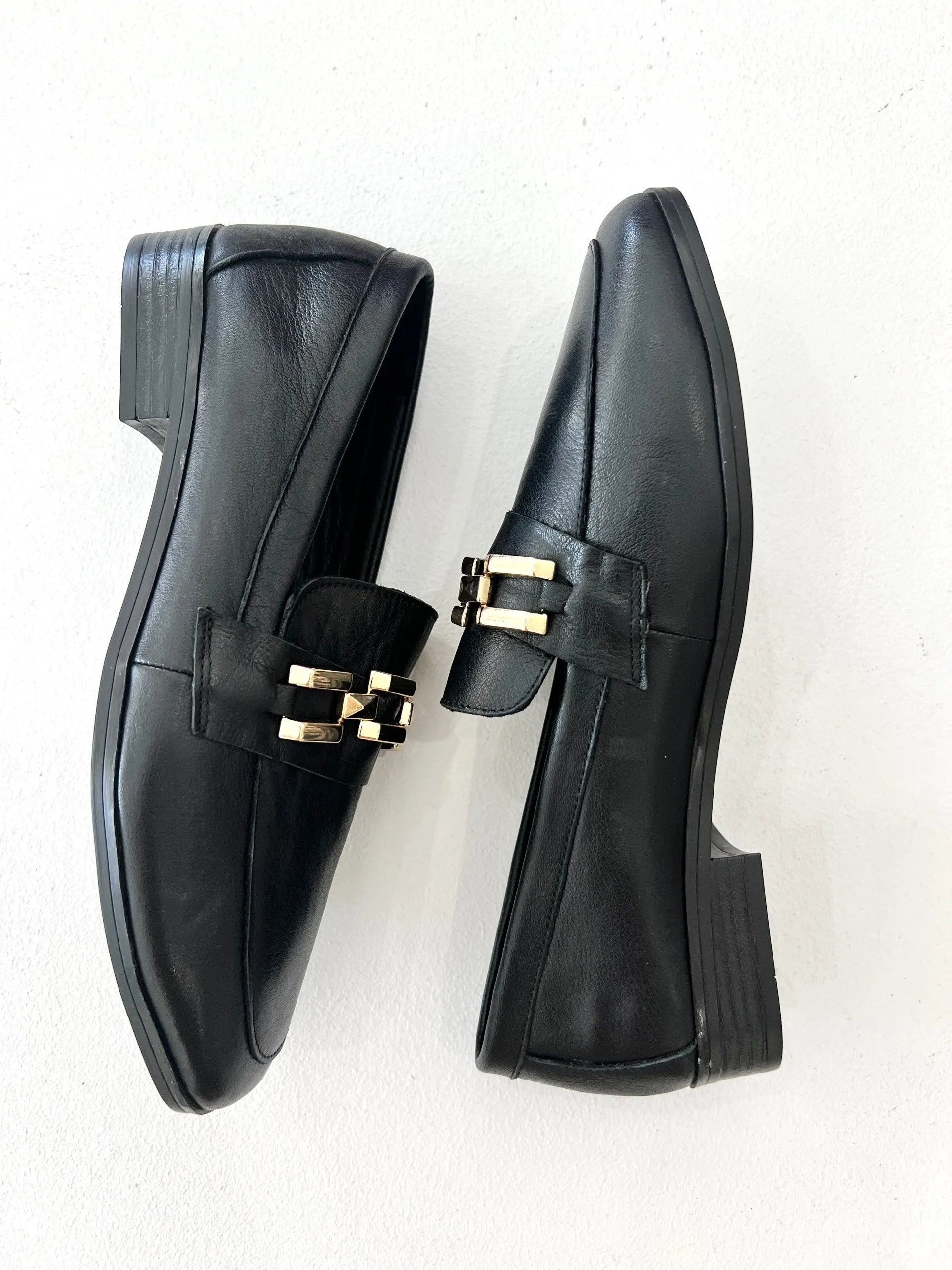 GYOR LEATHER LOAFER || BLACK