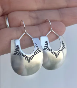 Hand Stamped Earrings
