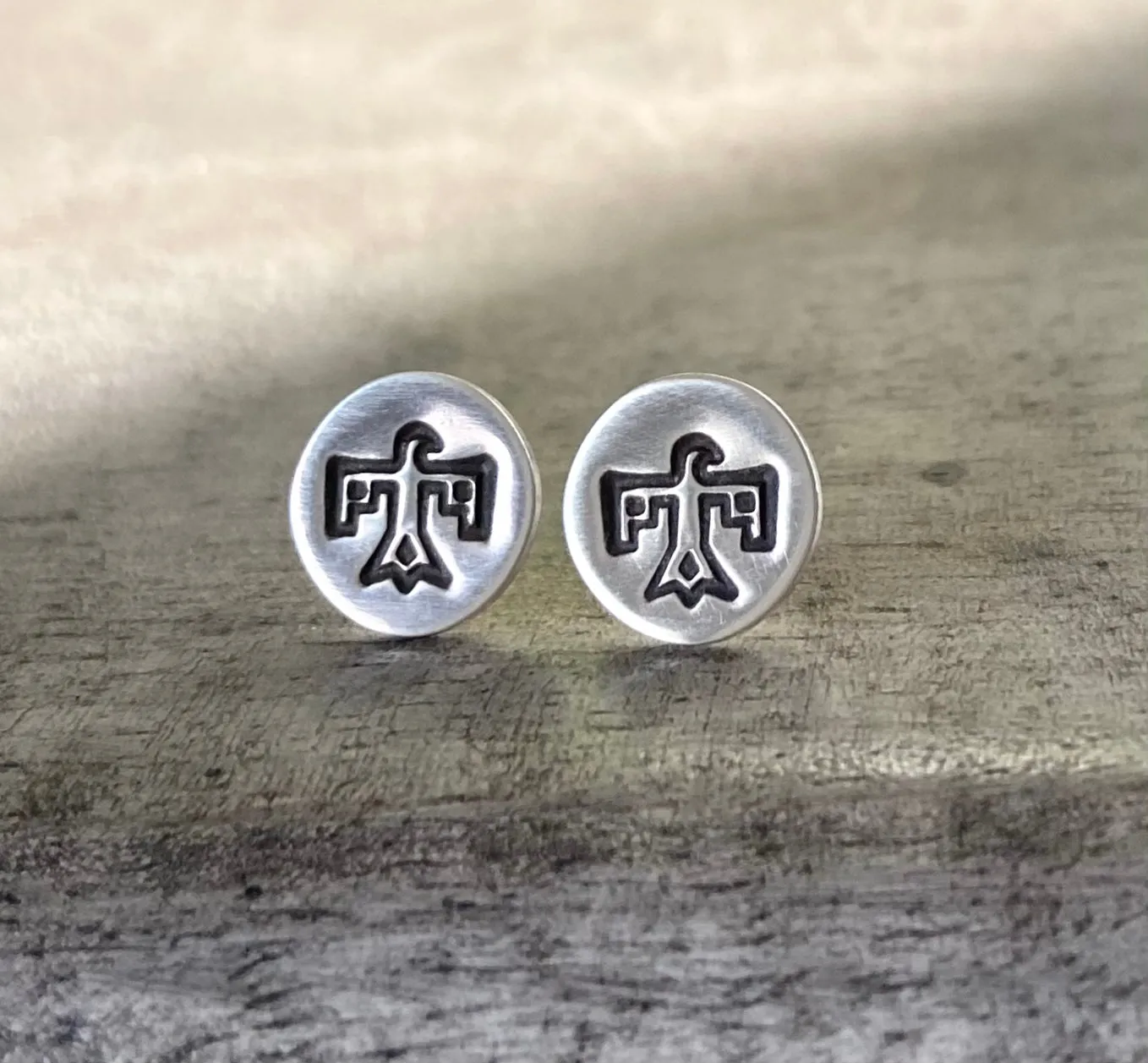 Hand Stamped Studs