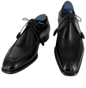 Handmade Black Leather Oxfords for Men - Formal Dress Shoes