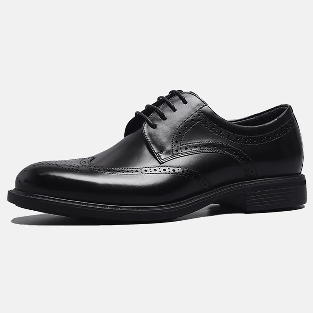 Handmade Leather Wingtip Oxfords for Men
