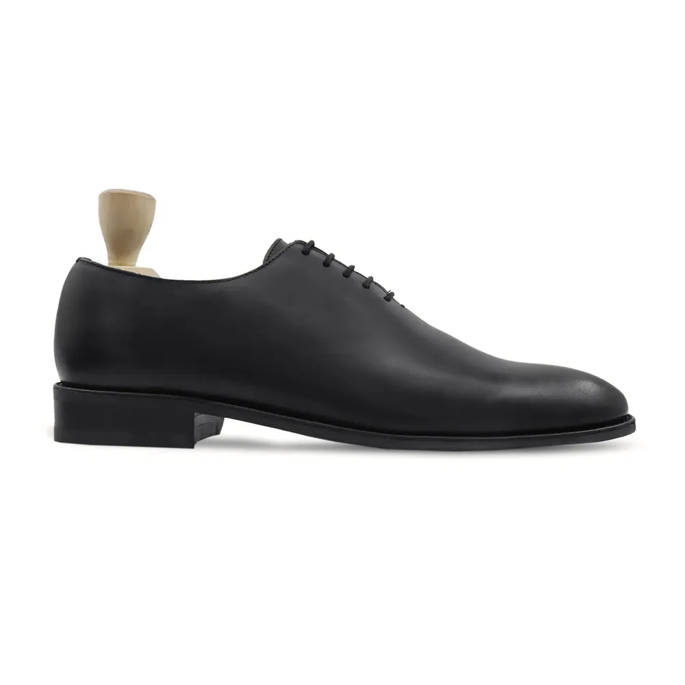 Harmain Leathers - Black Wholecut Oxford Shoes