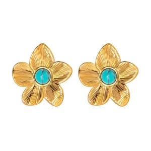 Harper Flower Statement Stud Earrings