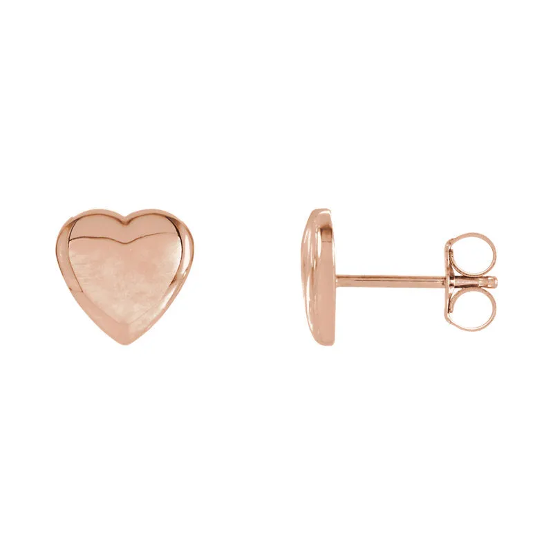 Heart Stud Earrings