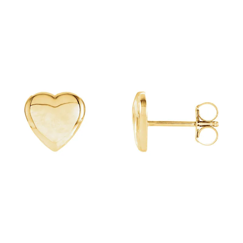 Heart Stud Earrings