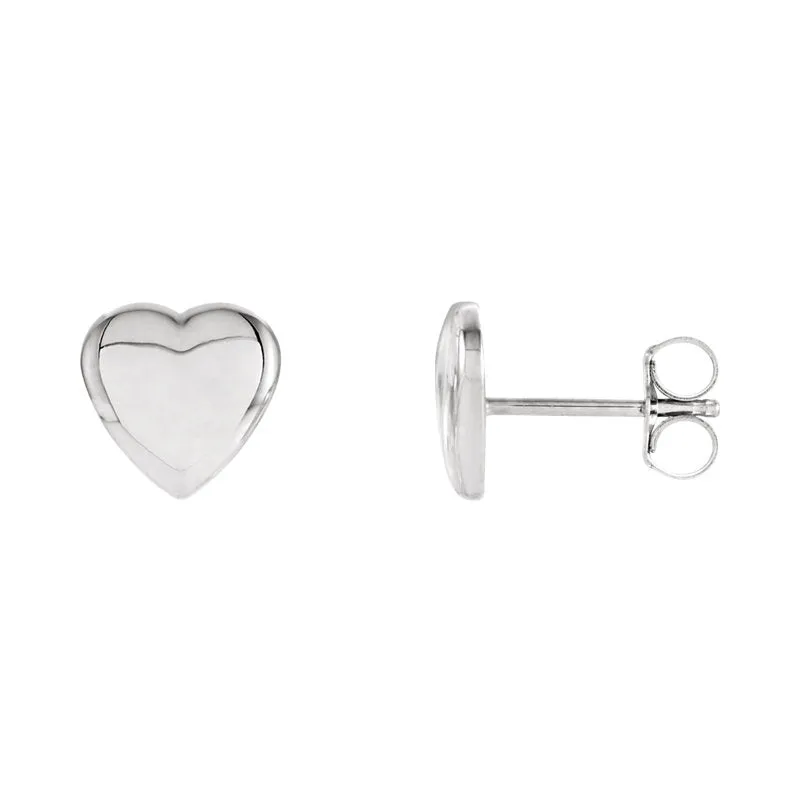 Heart Stud Earrings