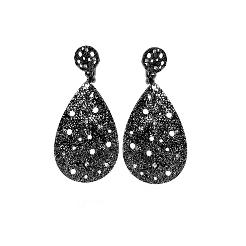 Hematite Tear Drop Earrings