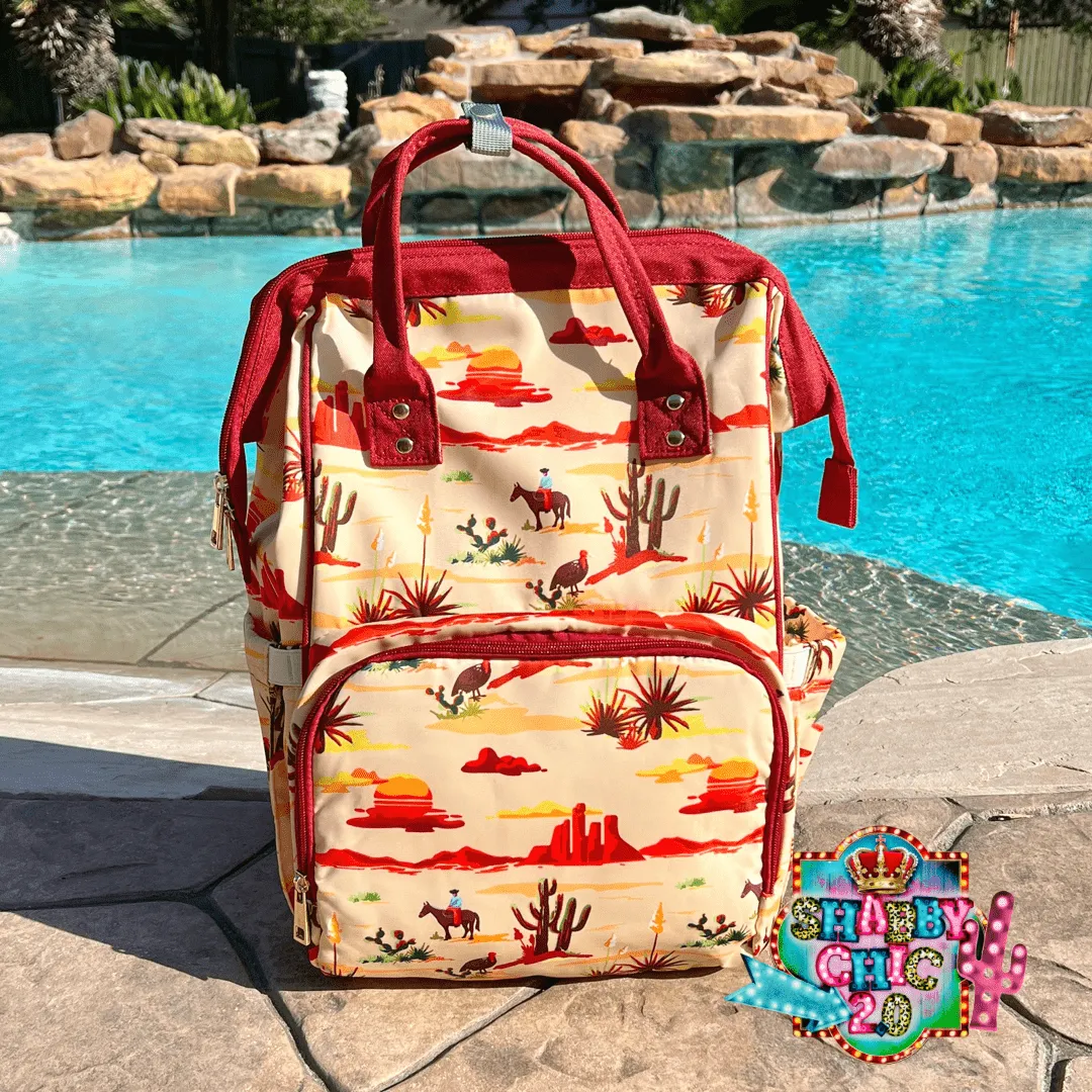 Home on the Range Diaper Bag Backpack