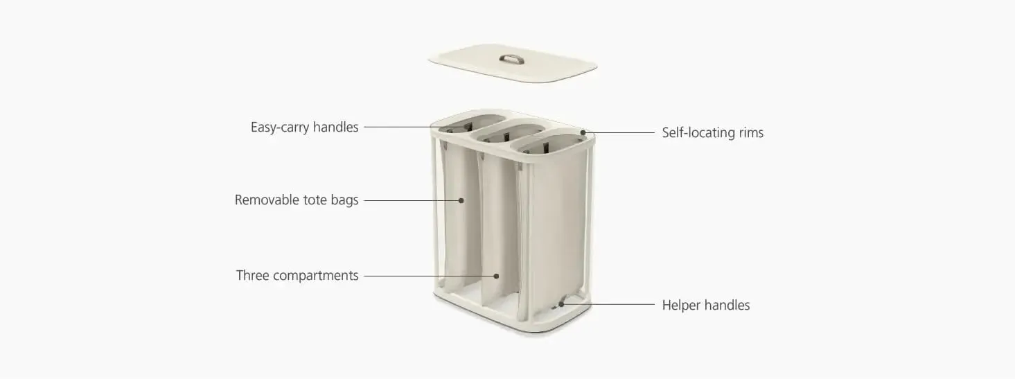 HomeHaven  - Compartment Design Laundry Basket
