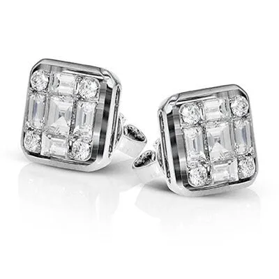 Iced Out Earrings | Diamond Earrings | Womens Earrings | Diamond Ear Studs | Womens Stud Earrings | Mens Diamond Ear Studs |  Mens Earrings