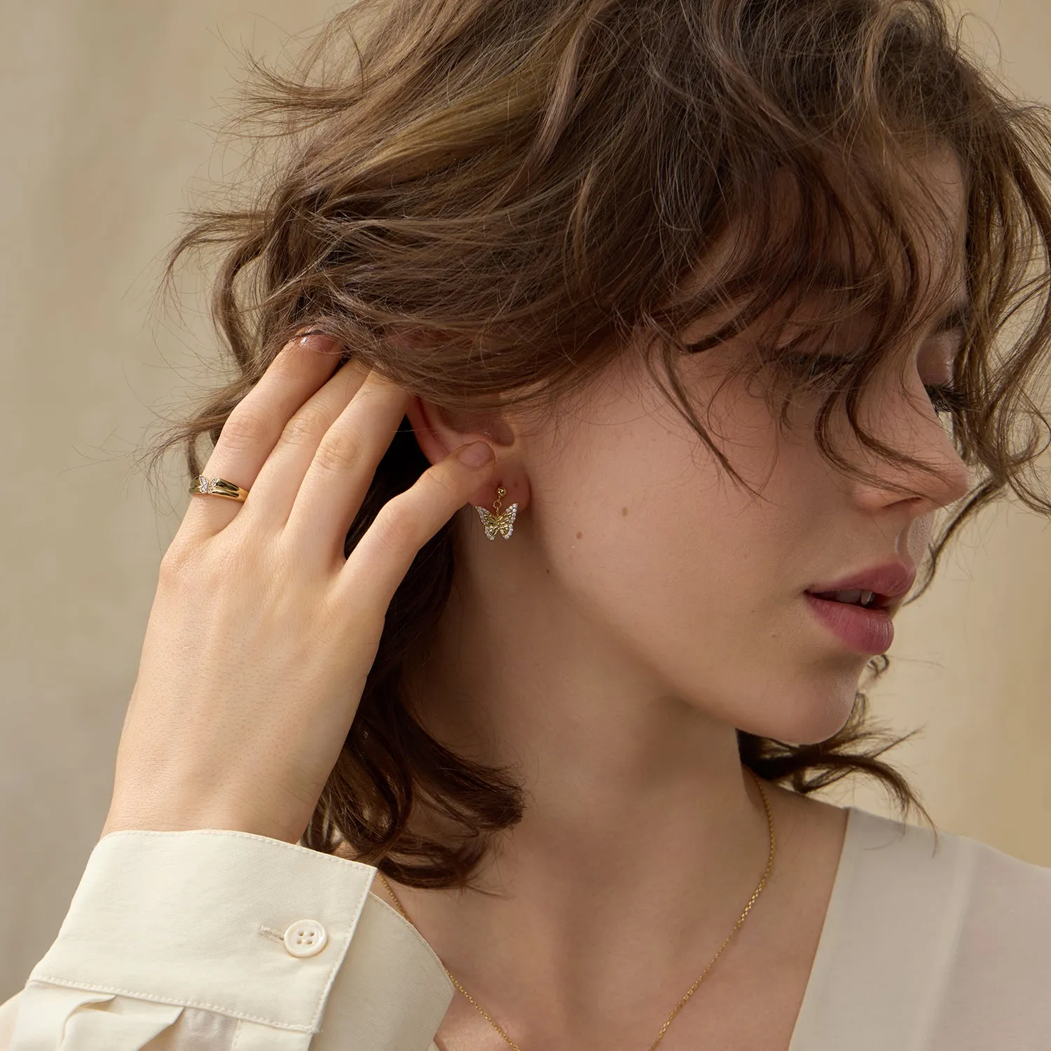 Imprint Josephina Butterfly Drop Earrings