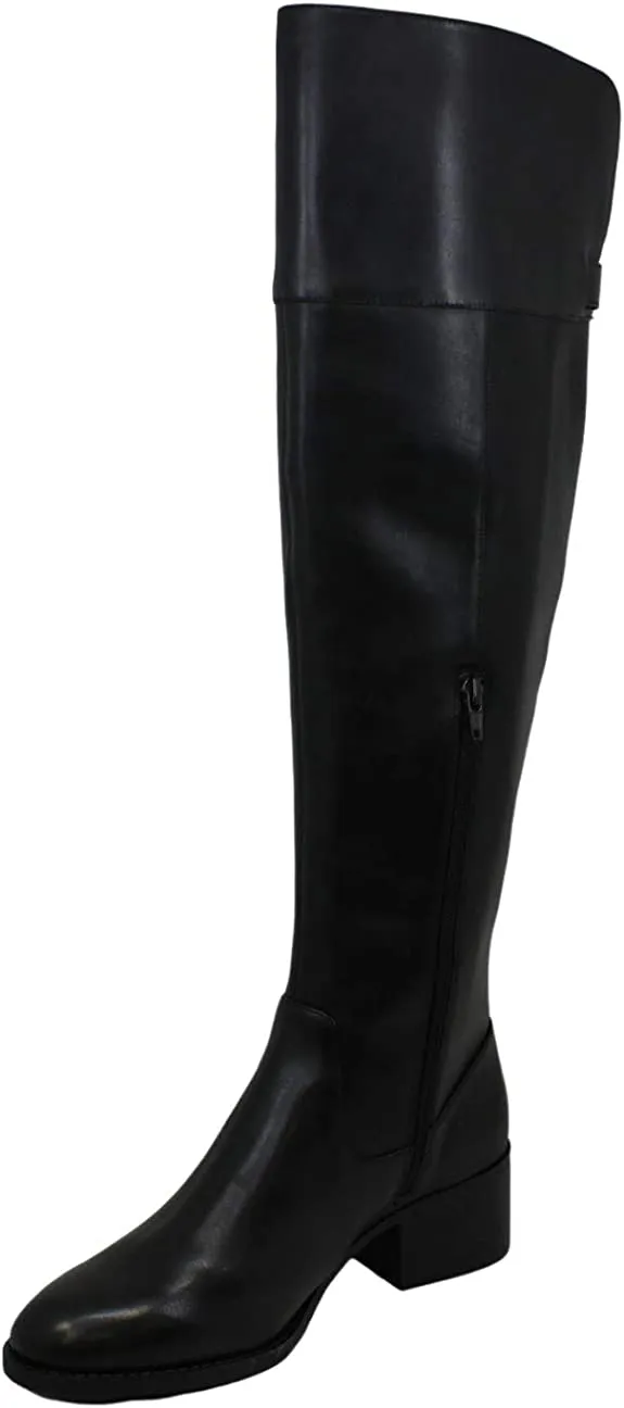 INC International Concepts Womens Karmenn Leather Closed Toe, Black LE, Size 6.0