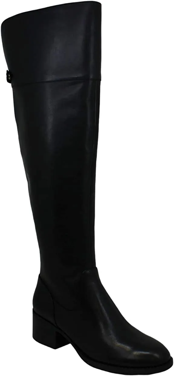INC International Concepts Womens Karmenn Leather Closed Toe, Black LE, Size 6.0
