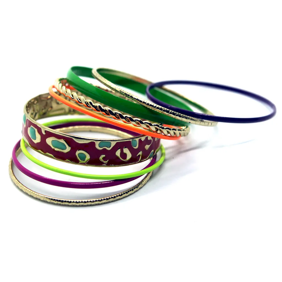 Iris: Assorted Multicolor Bangle Bracelet